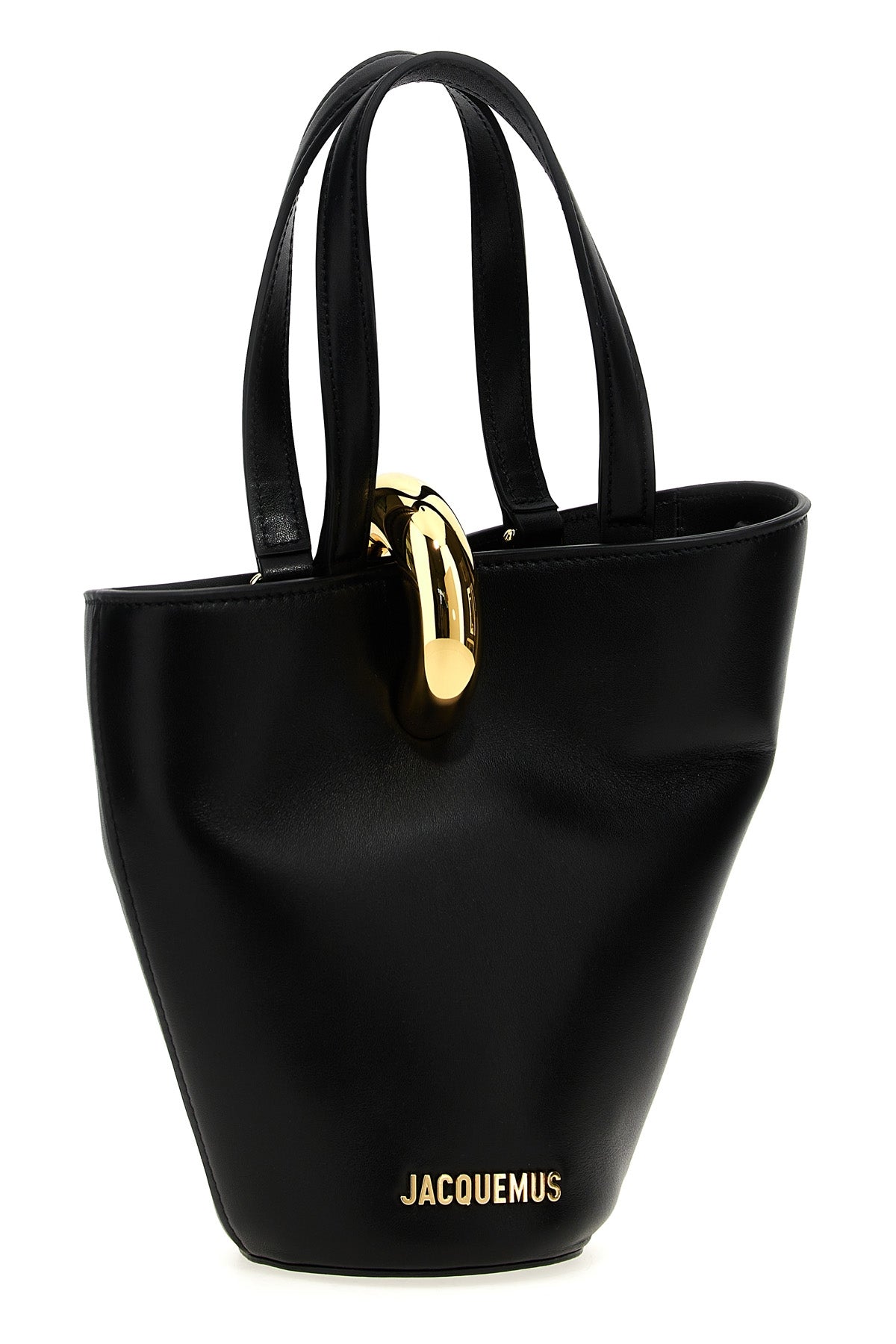 JACQUEMUS OS le petit bambola mini bucket bag in smooth leather