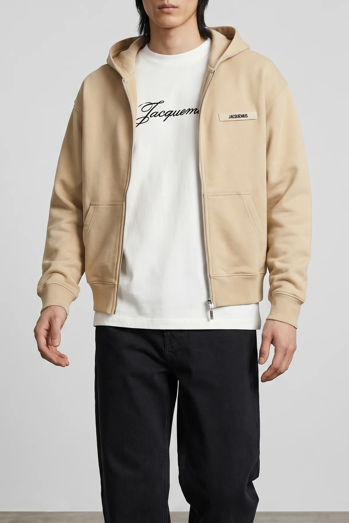 JACQUEMUS XL le hoodie grip gros grain cotton hoodie