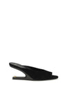 suede open-toe mules