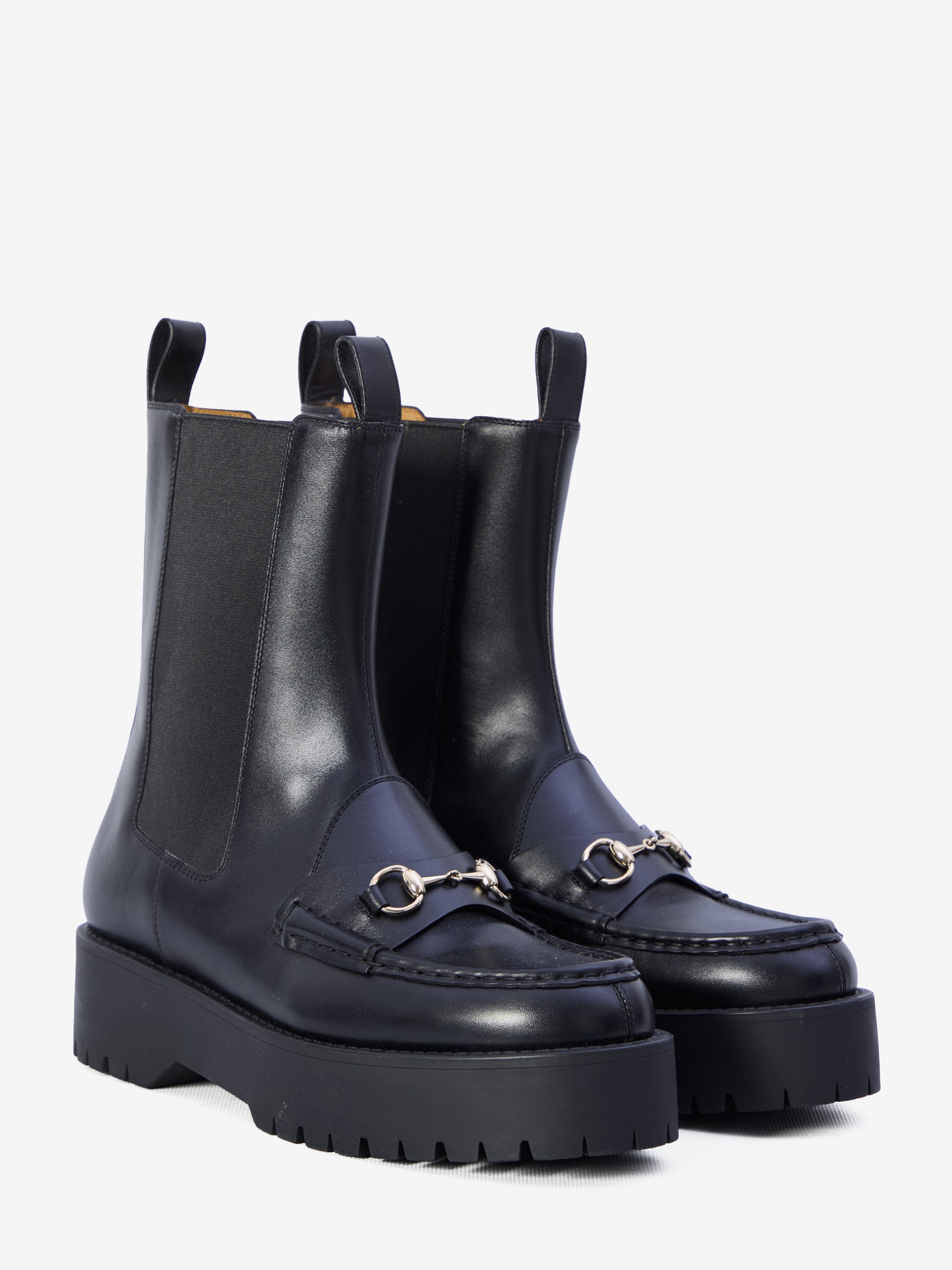 GUCCI 39 horsebit boots
