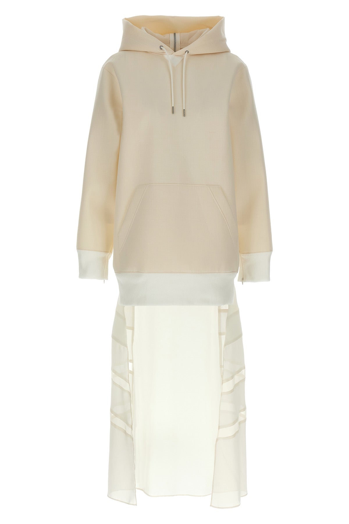 SACAI 1 suiting bonding mix wool blend dress