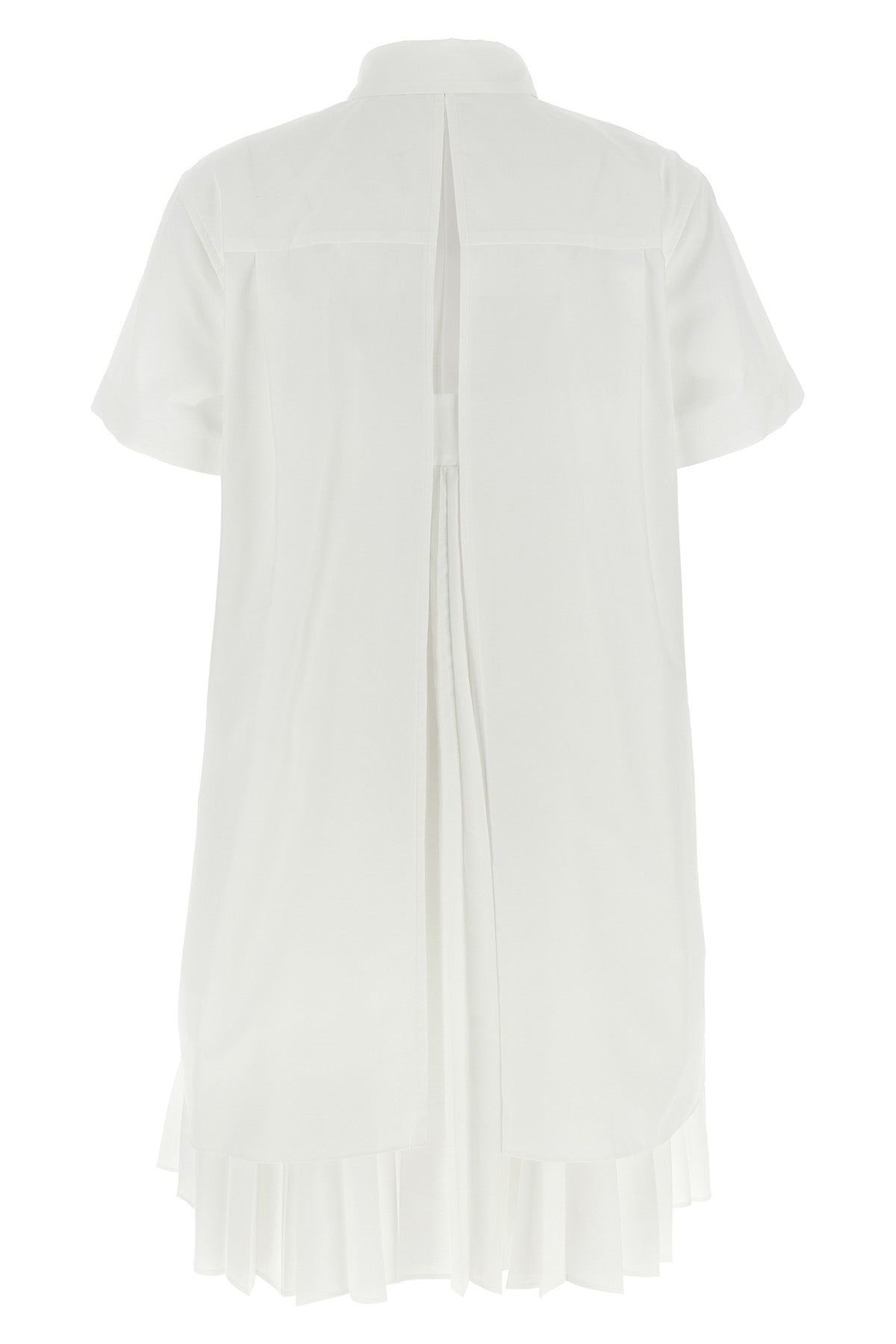 SACAI 1 mini dress in cotton poplin