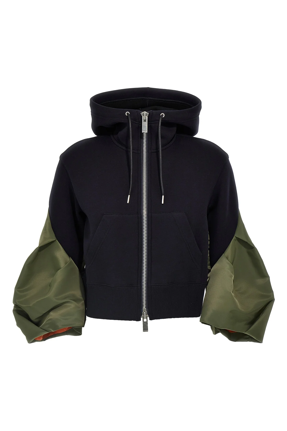 SACAI 2 sponge cotton blend hoodie