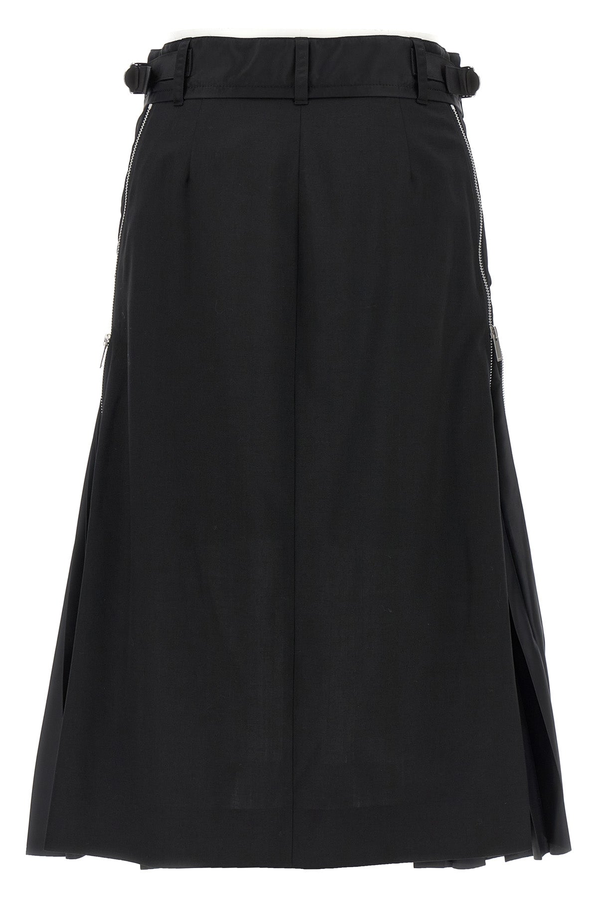 SACAI 2 midi wool cargo mix skirt