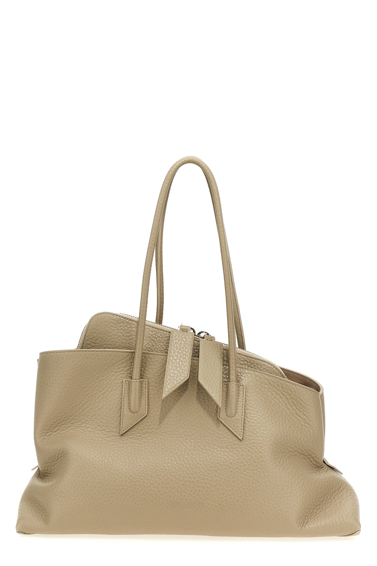 THE ATTICO OS la passeggiata grainy leather shopping bag