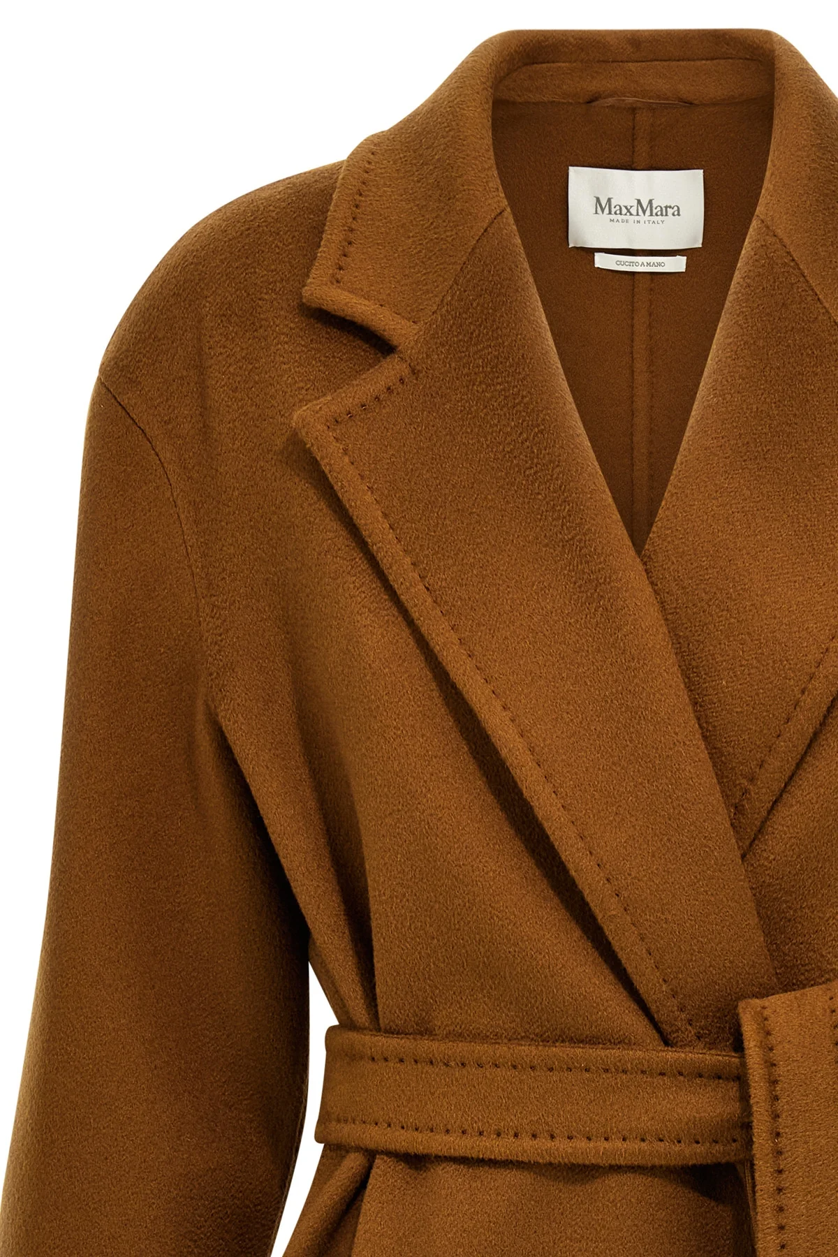 melinda midi coat in double cashmere fabric