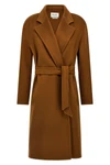 melinda midi coat in double cashmere fabric