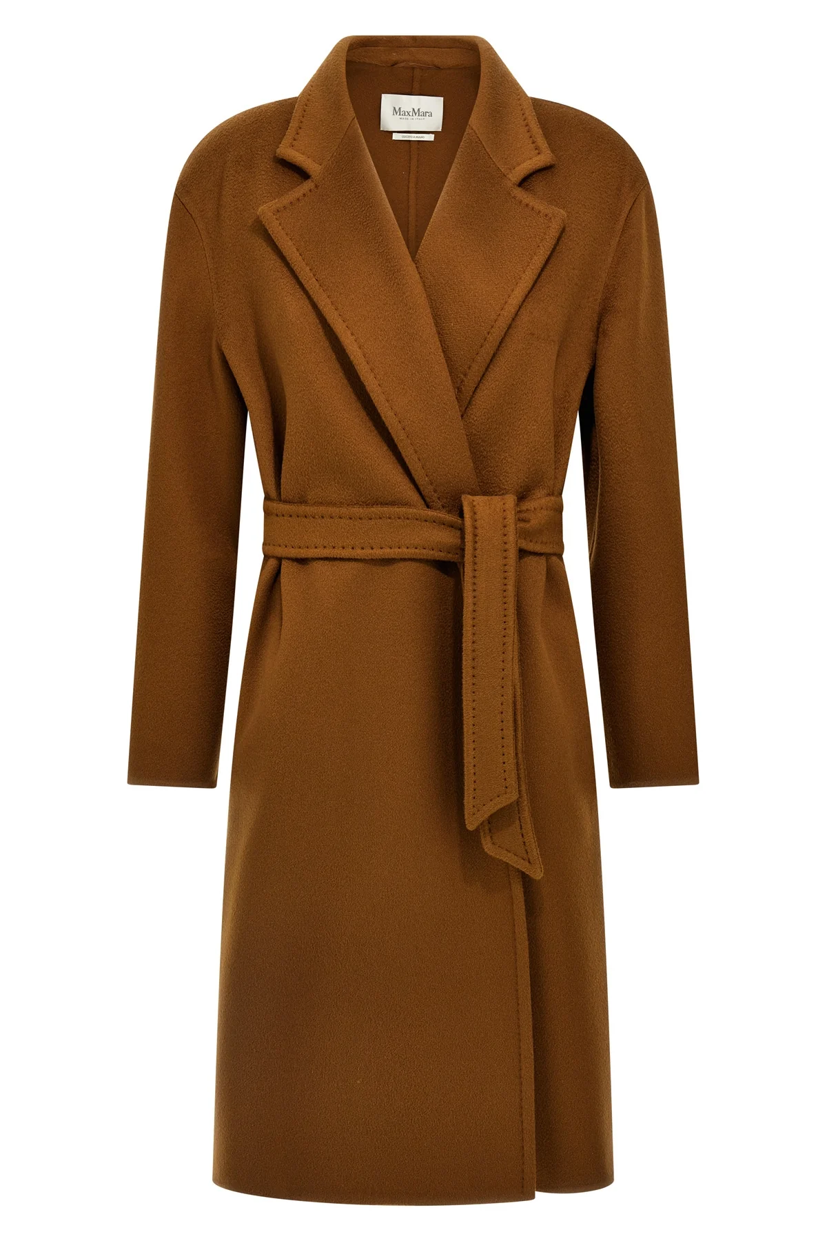 melinda midi coat in double cashmere fabric