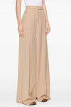 high-waisted ninfa wool gabardine pants