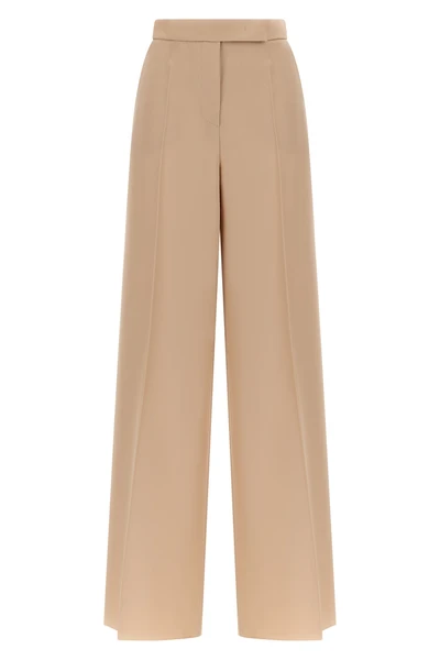 high-waisted ninfa wool gabardine pants