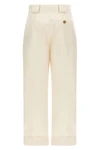 high-waisted palio cotton gabardine trousers