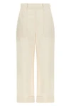 high-waisted palio cotton gabardine trousers