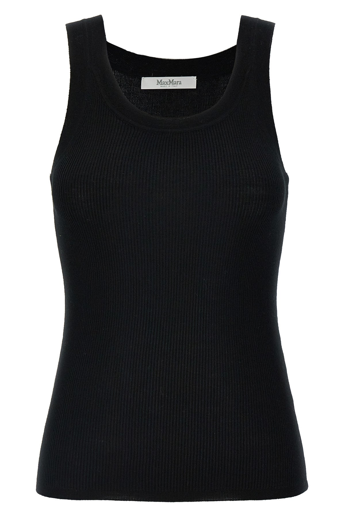 MAX MARA L eliadi top in stretch ribbed wool yarn