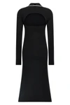 operoso midi dress in viscose blend crepe knit