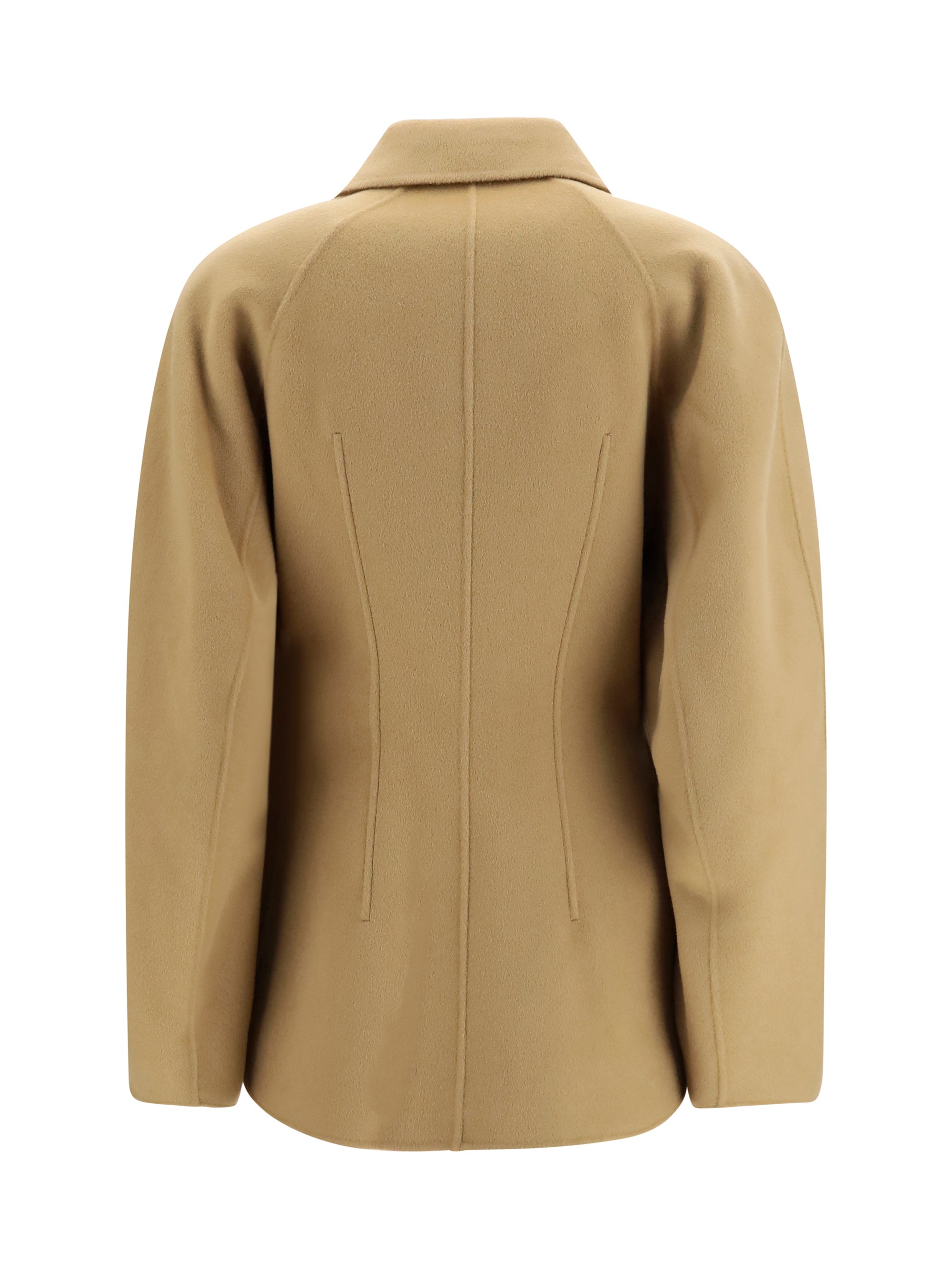 sculptural oversized-sleeve jacket