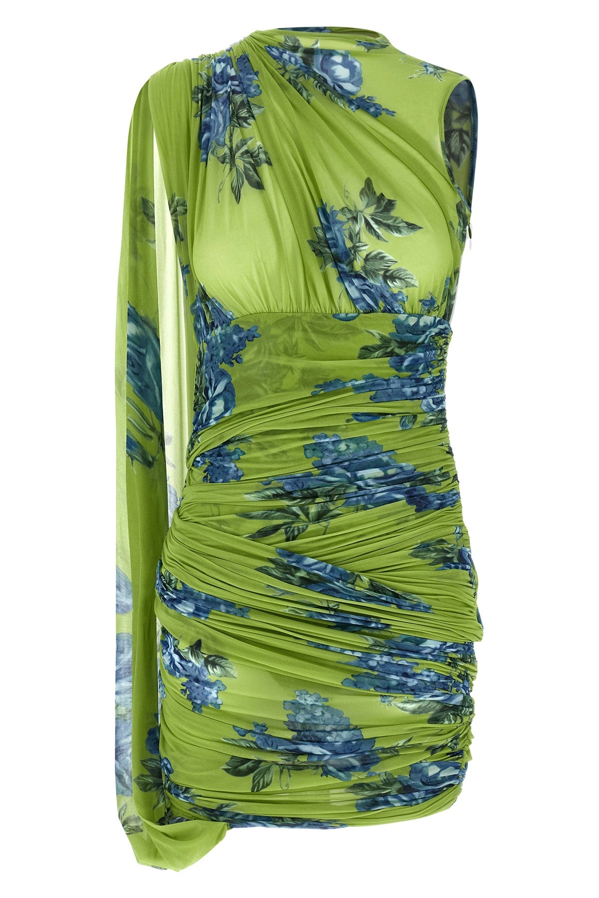MAGDA BUTRYM 38 pf25 dress 24 midi dress in semi-transparent and stretch fabric