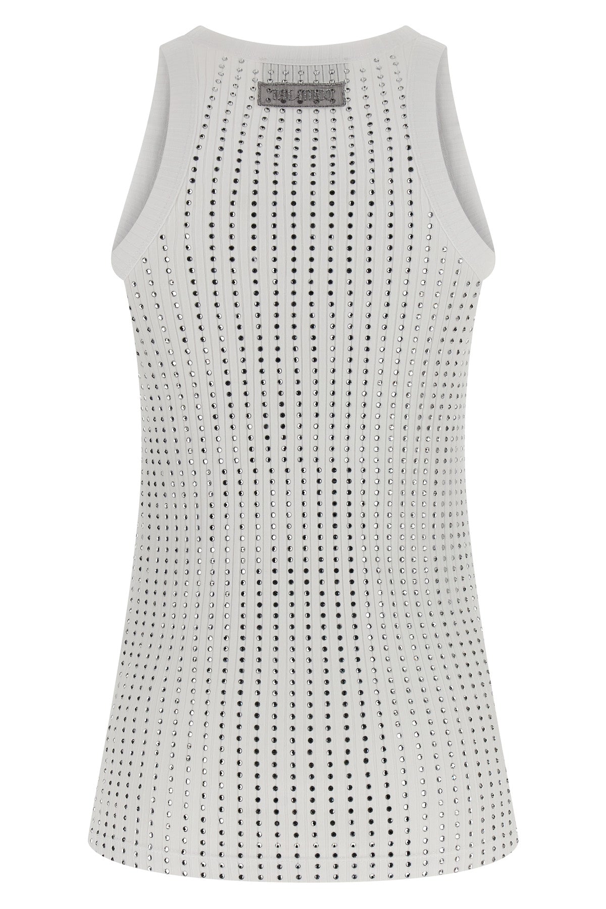 THE ATTICO 40 ribbed stretch cotton tank top