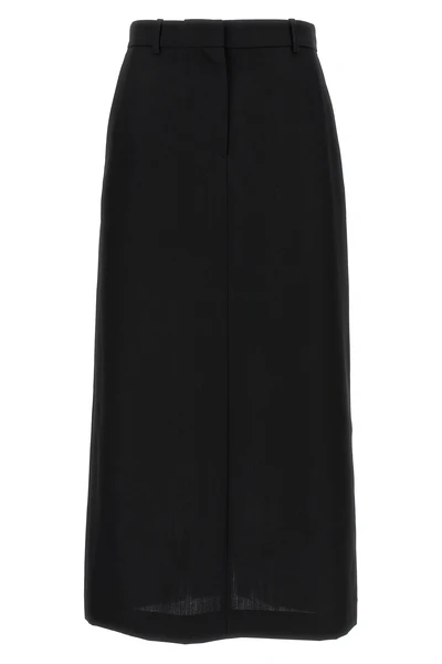 longuette skirt in wool blend