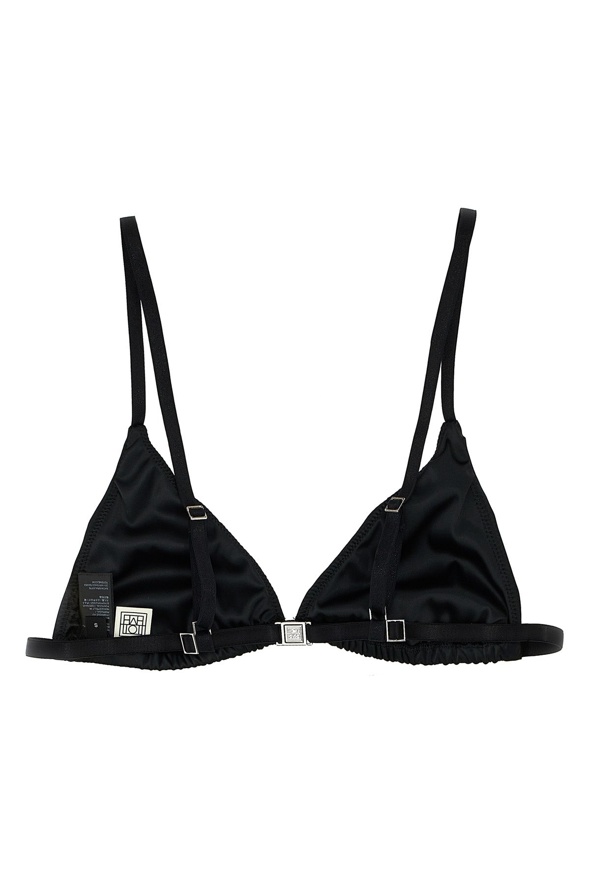 TOTEME L satin bralettes