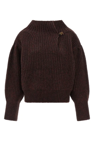teubina two-tone knitted wool and alpaca sweater