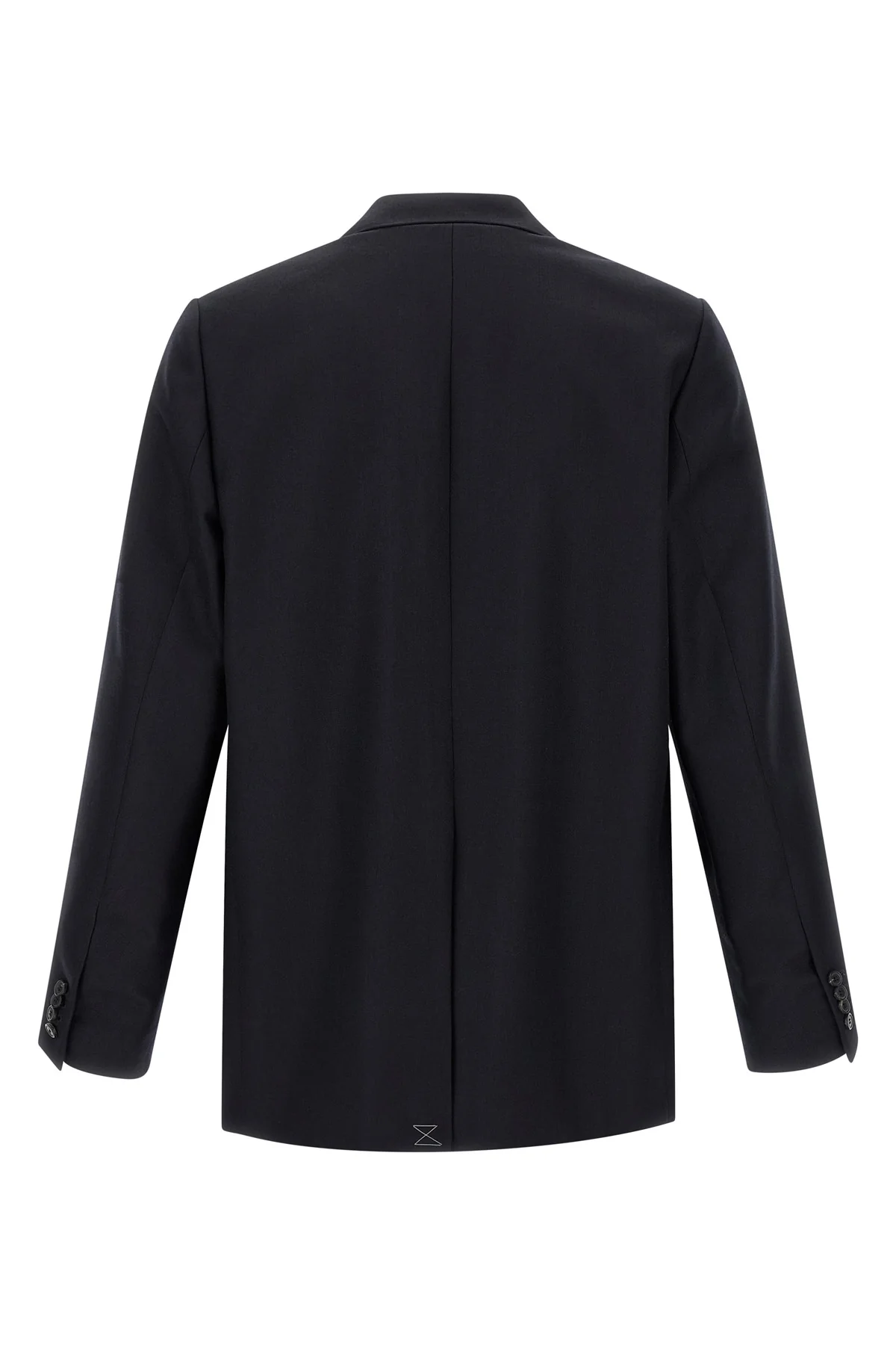 buforden double-breasted blazer in herringbone wool