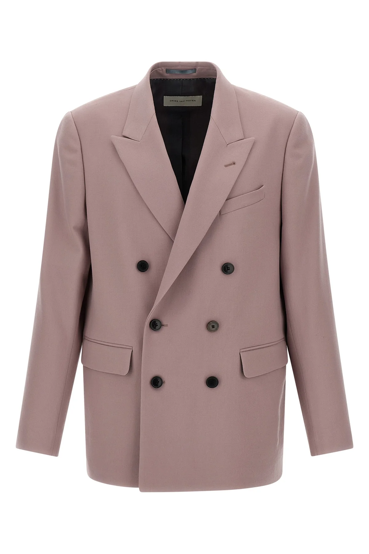 DRIES VAN NOTEN 48 buforden double-breasted wool blazer