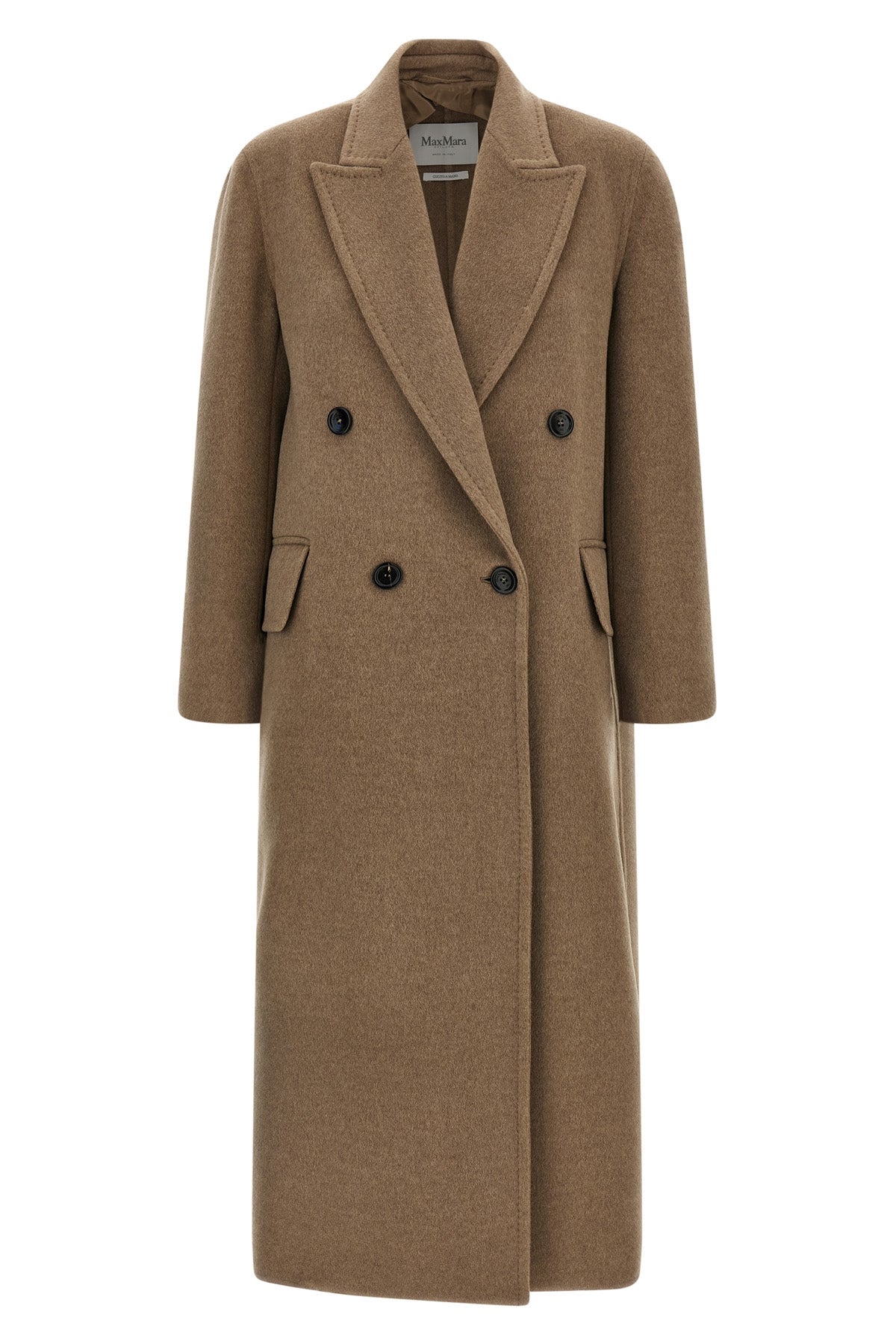 MAX MARA 38 armonia1234 long coat in pure cashmere double drap