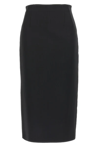 pece viscose midi skirt