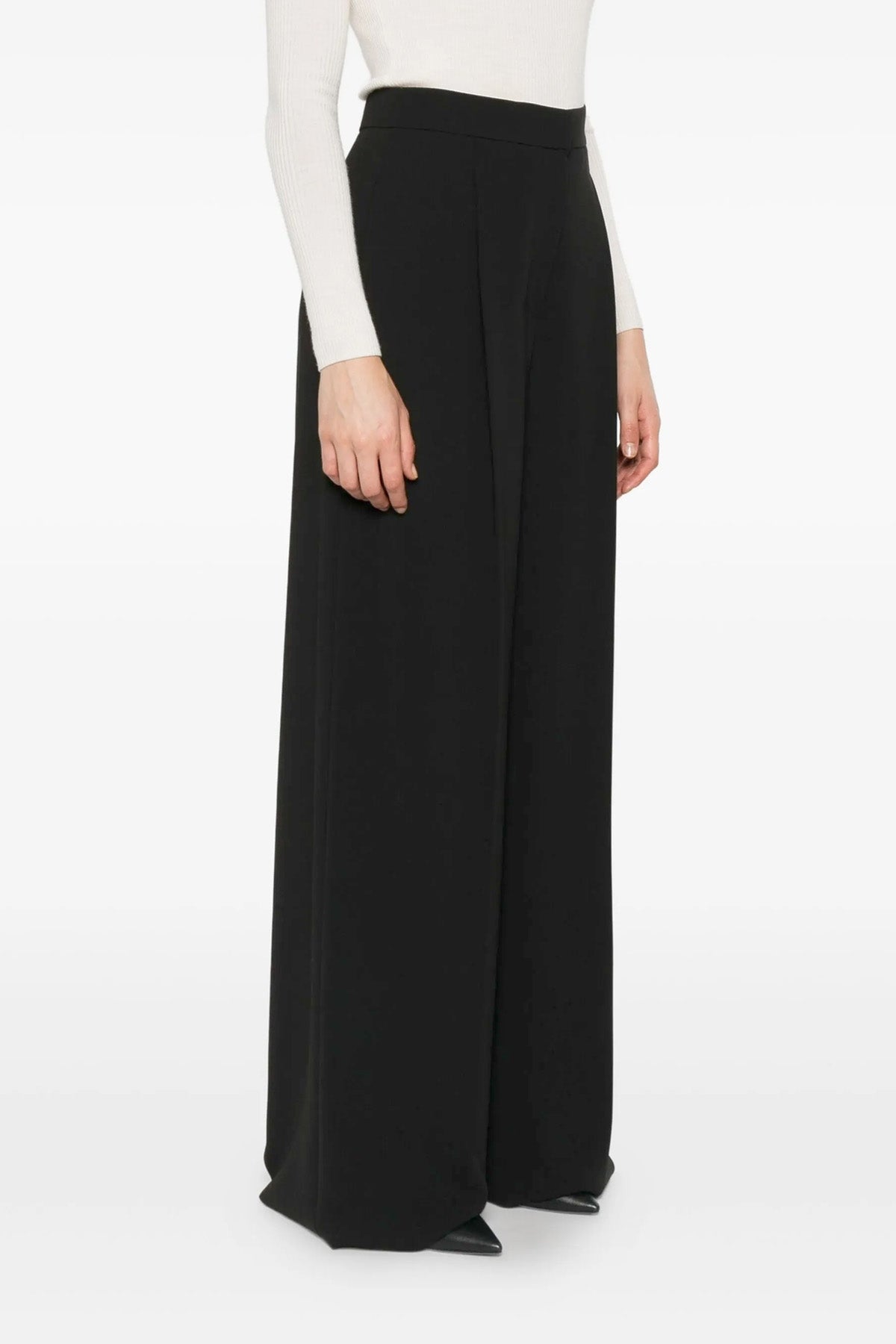 MAX MARA 44 laccato palazzo pants