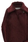 abbozzi1234 long coat in long-haired alpaca and wool fabric