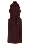 abbozzi1234 long coat in long-haired alpaca and wool fabric