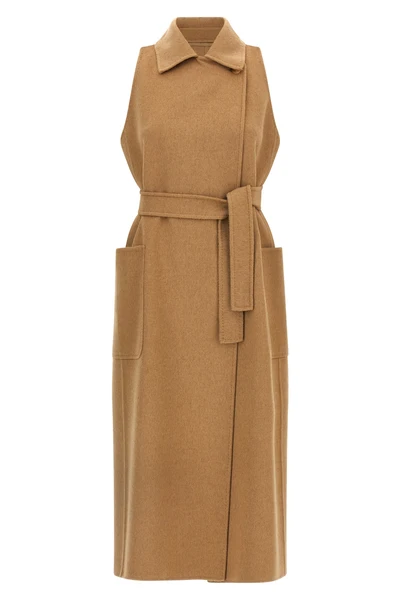 berlina1234 coat in double drap of hand-stitched baby camel