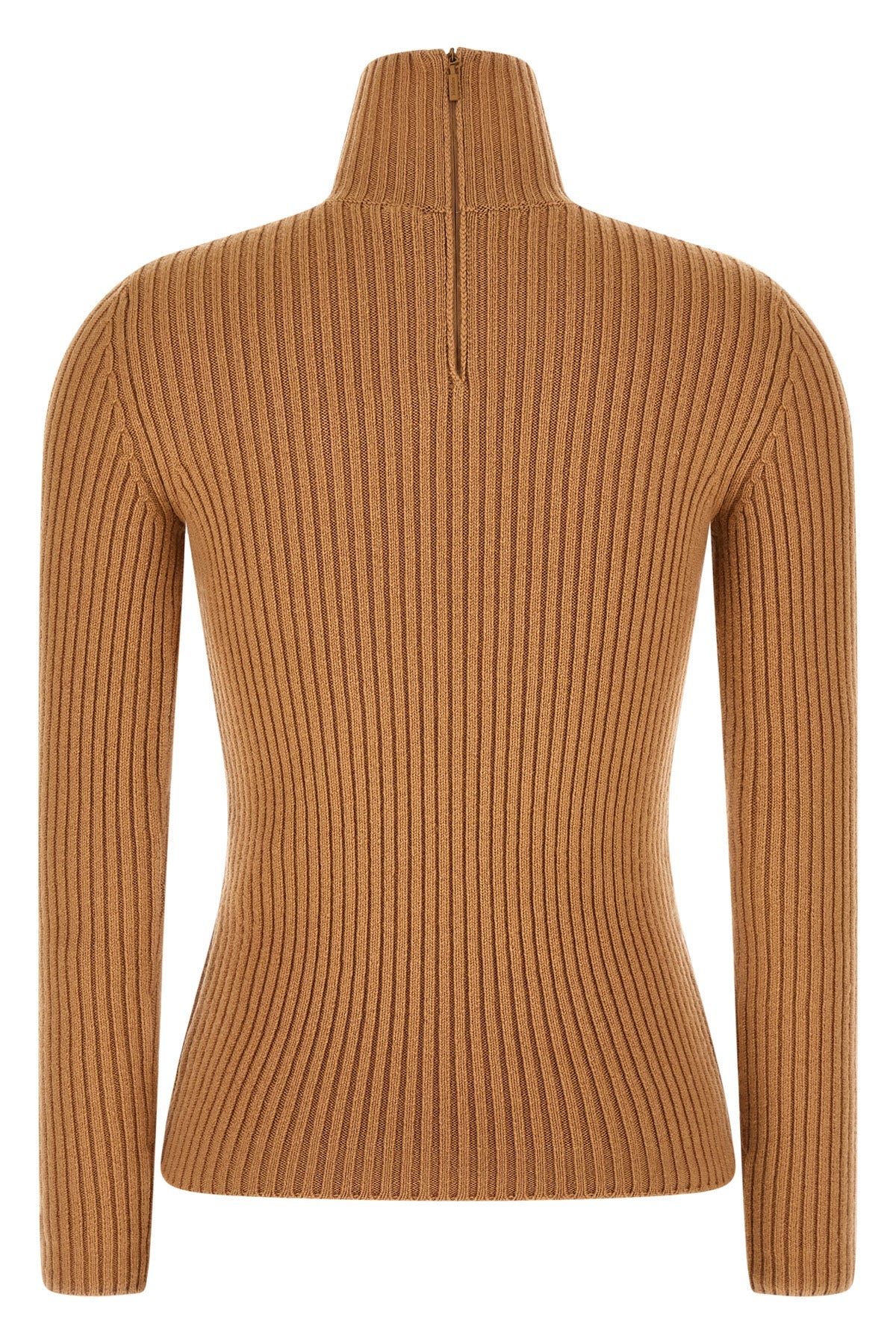 MAX MARA L aral1234 turtleneck sweater in ribbed stretch wool and cashmere yarn