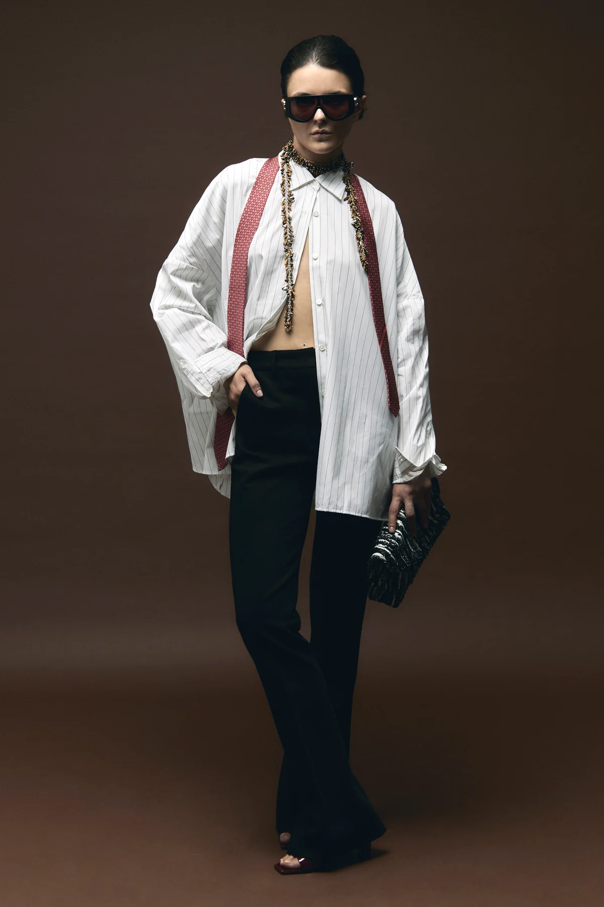 fetta trousers in double stretch viscose cloth