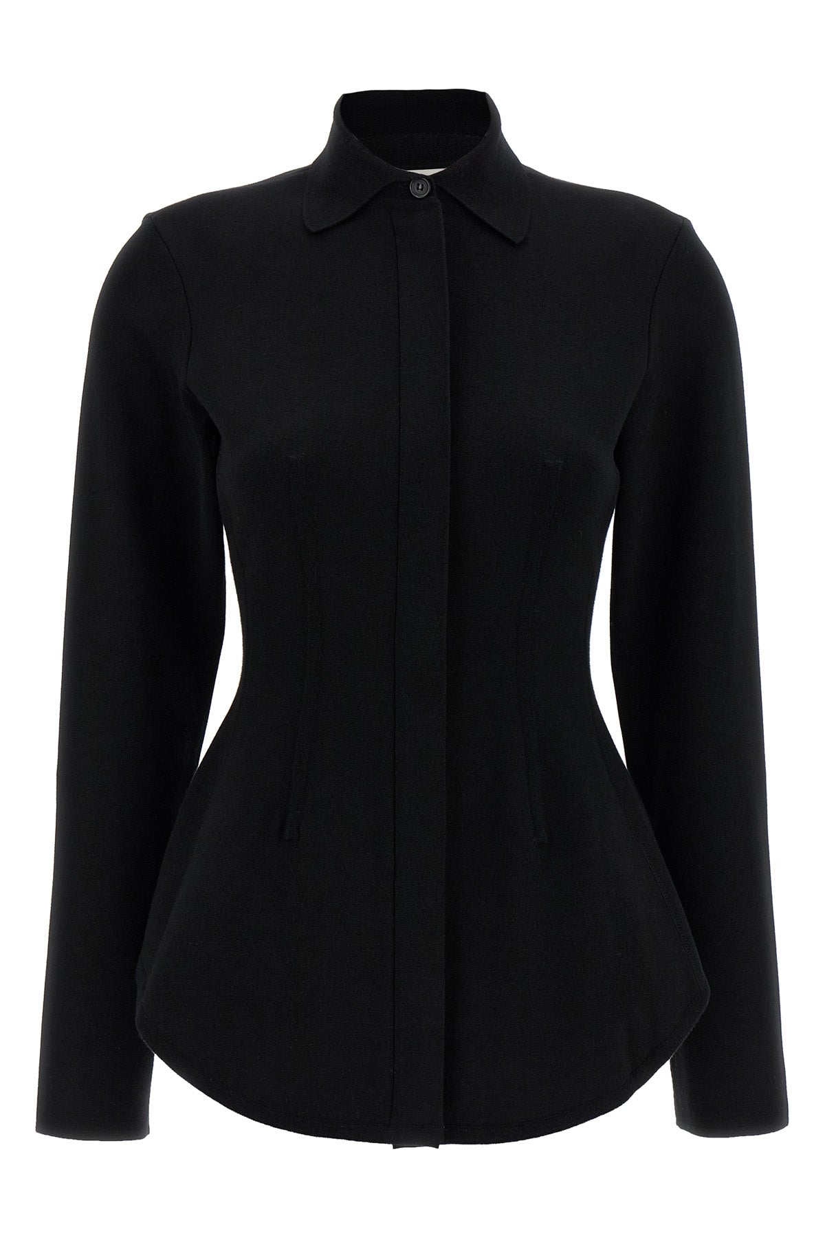 SPORTMAX M baffo1234 stretch viscose knit shirt