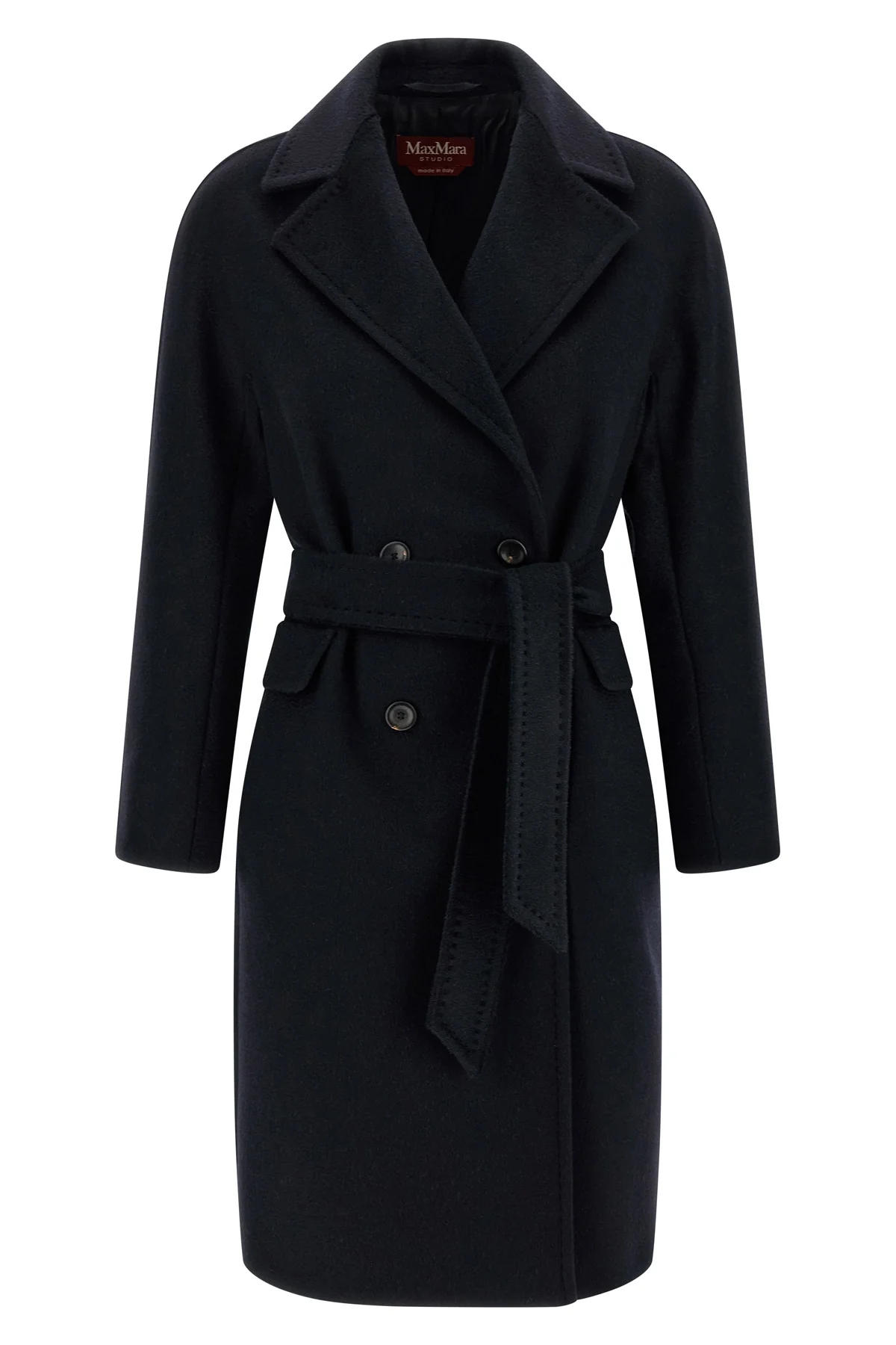 panteon midi coat in pure cashmere