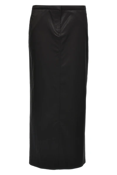 straight skirt in cotton and viscose blend