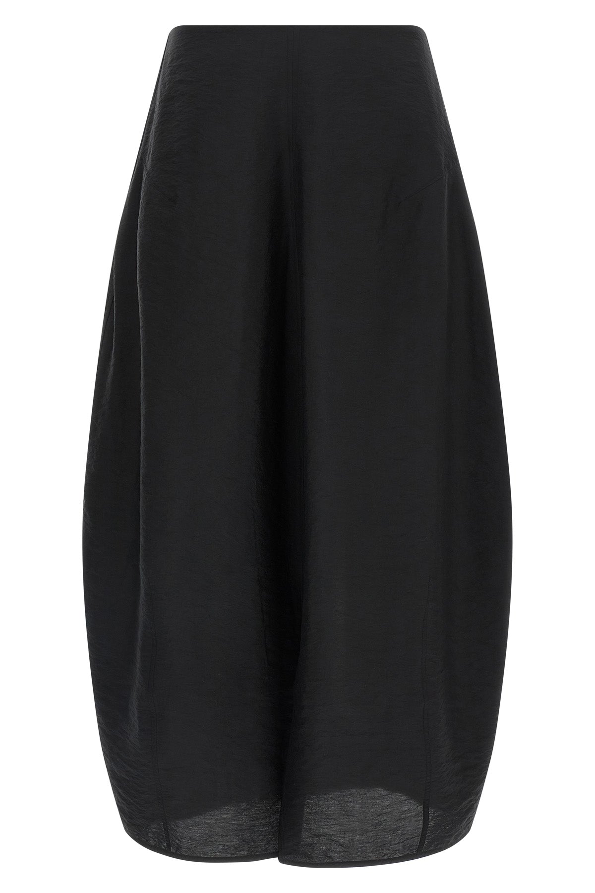 TOTEME 34 long parachute skirt in wrinkled-effect silk