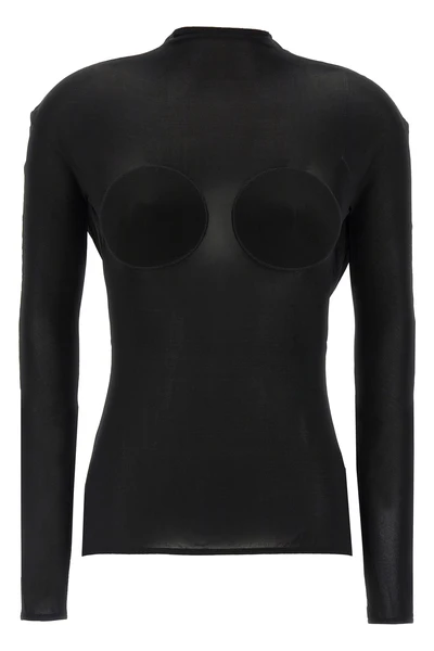 semi-transparent lightweight jersey sweater