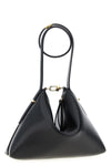 bevel handbag in slightly structured palmellatta leather