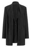 blazer in lightweight mélange flannel