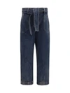 wide-leg jeans with belt