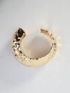 hammered gold cuff