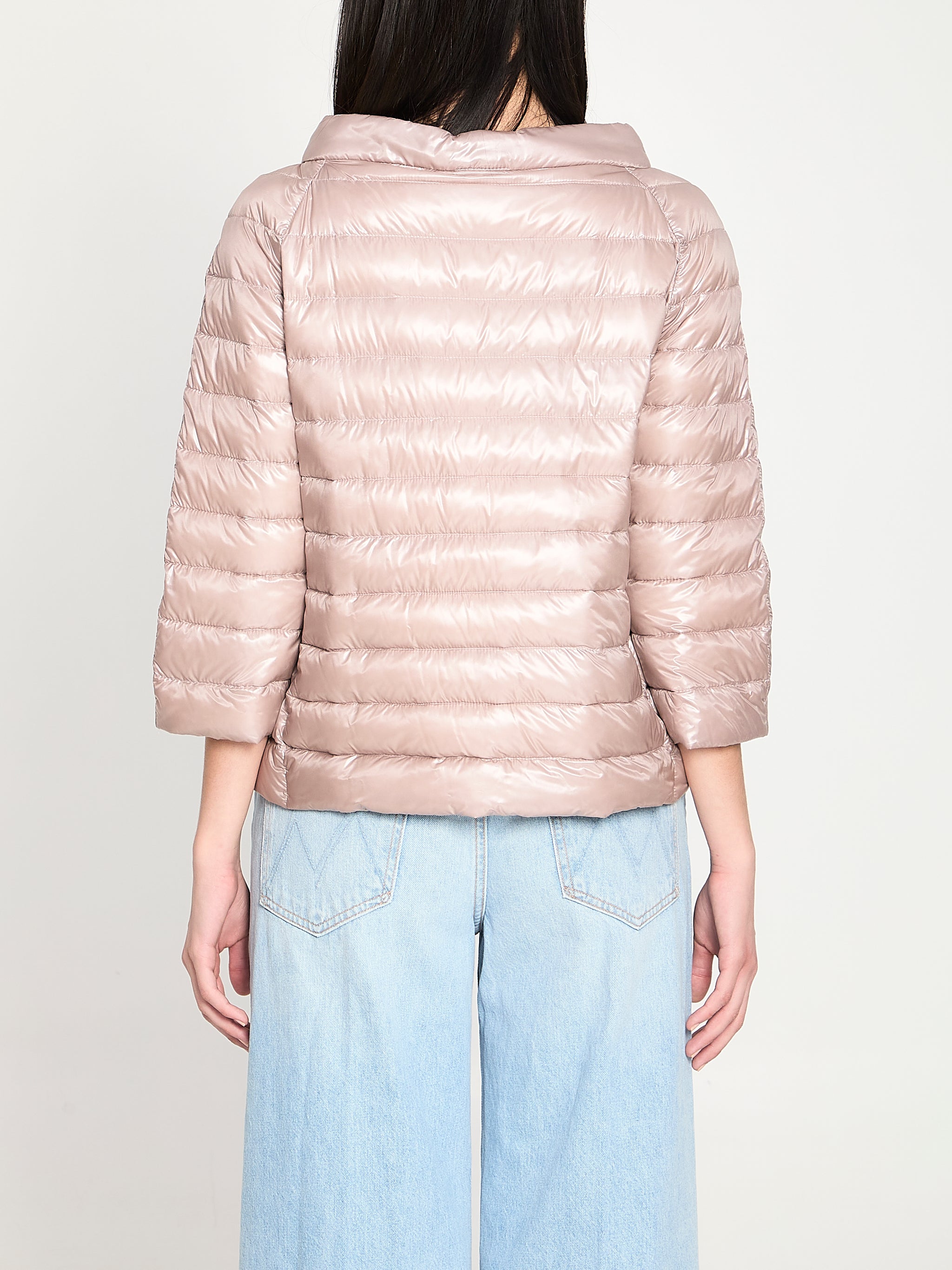 reversible short down jacket