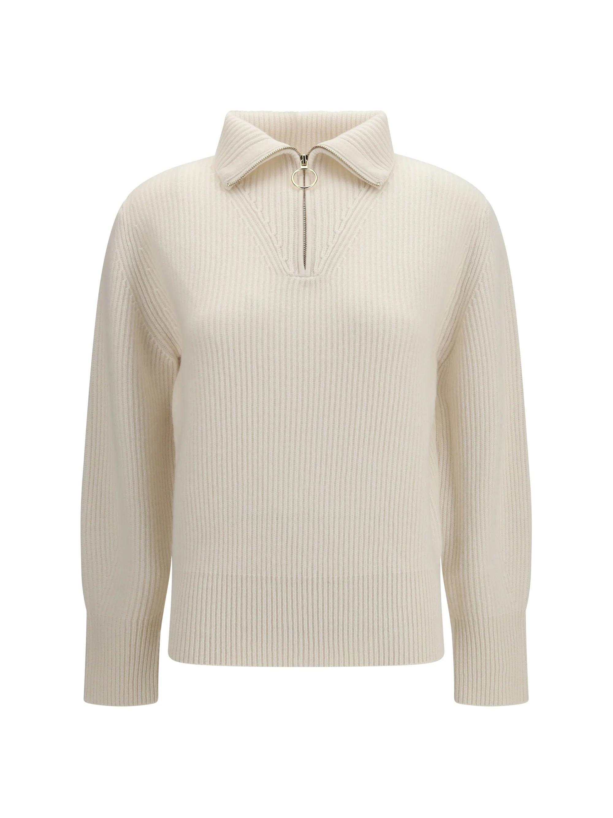 FORTE_FORTE II wool and cashmere half zip sweater