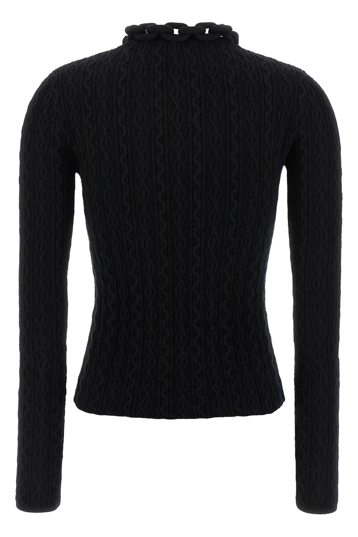 RABANNE S ribbed wool and cashmere blend sweater