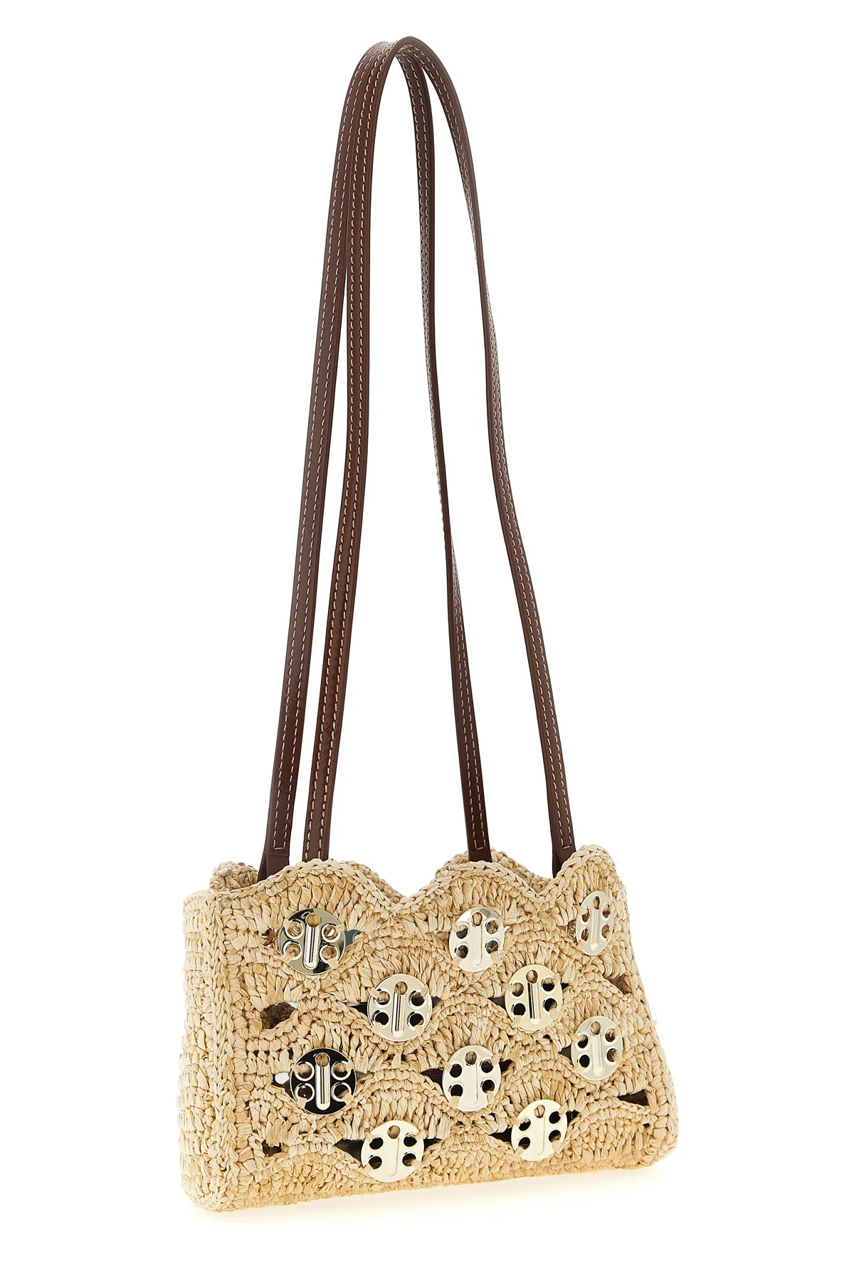 1969 shoulder bag in natural raffia