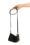 1969 nano flip reversible leather and metal shoulder strap