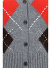cardiff diamond wool and cashmere crewneck cardigan