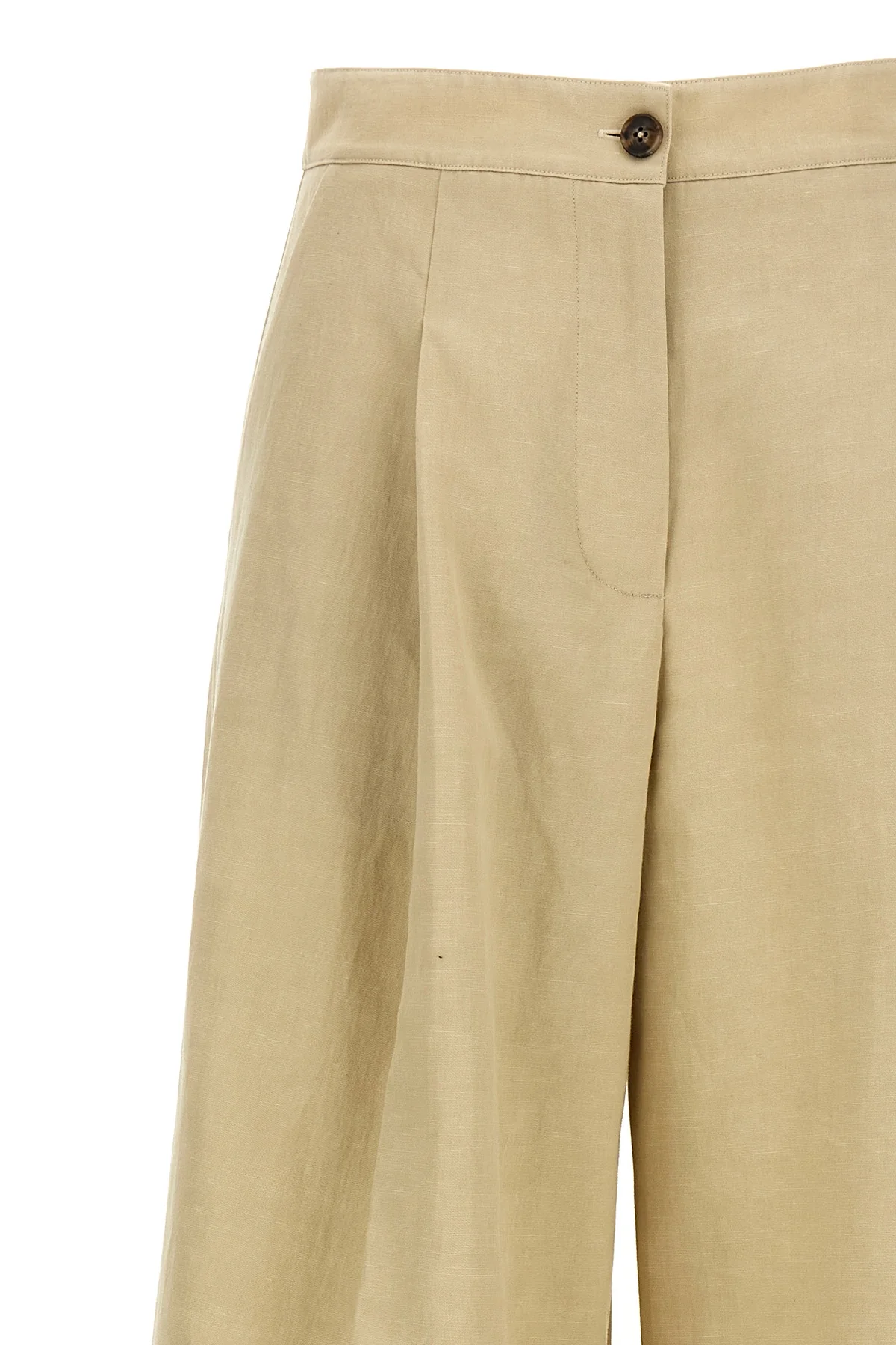 cotton and linen blend pants